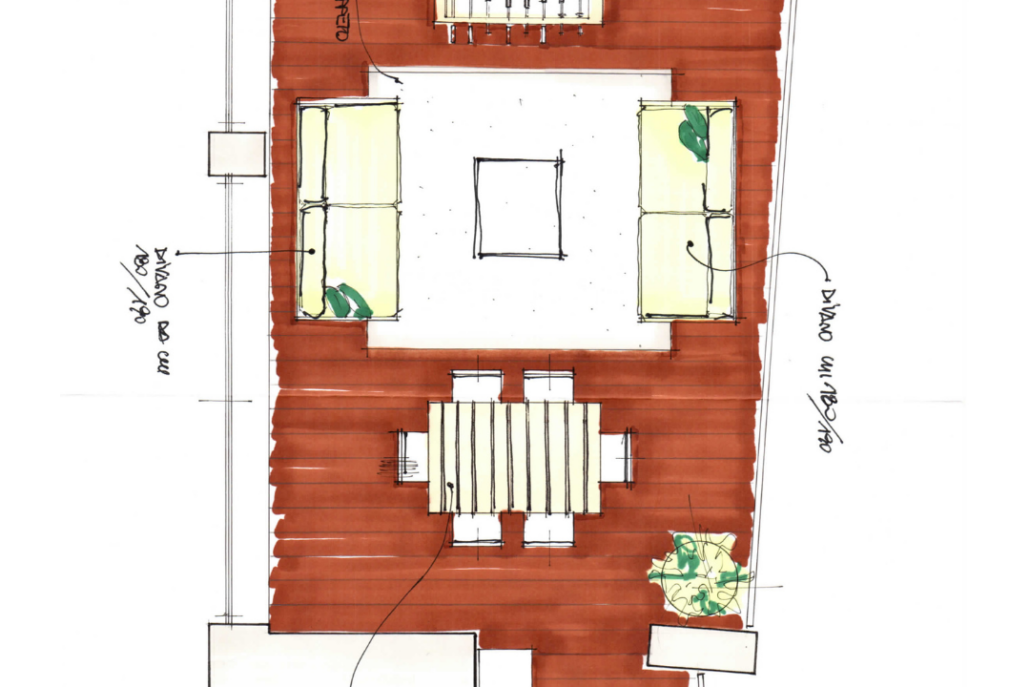 Terrazzo Cimiano disegno con logo